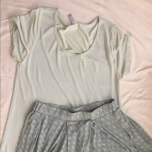 Lularoe L Classic T-shirt and XL Madison Skirt Set